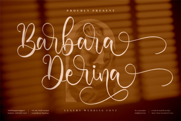 Barbara Derina: A Handwritten Font for Editorial Elegance