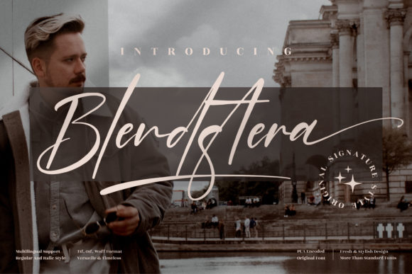 Blendstera: Elevate Your Campaigns with This Elegant Script Font