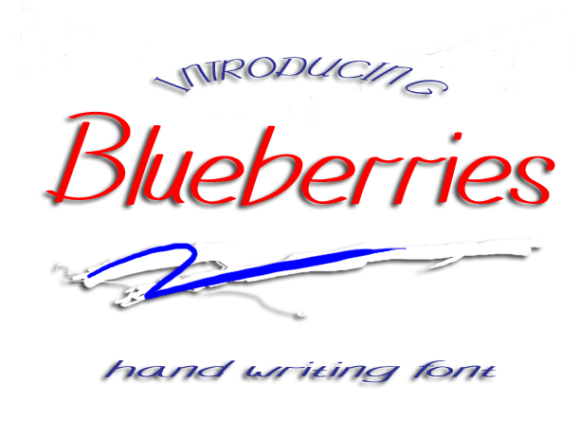 Blueberries: A Charming Handwritten Font for Crafters