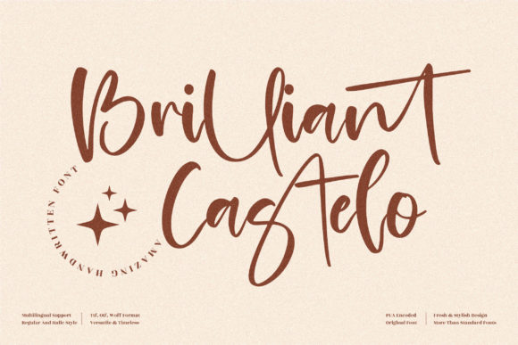 Brilliant Castelo: A Handwritten Font for Crafters