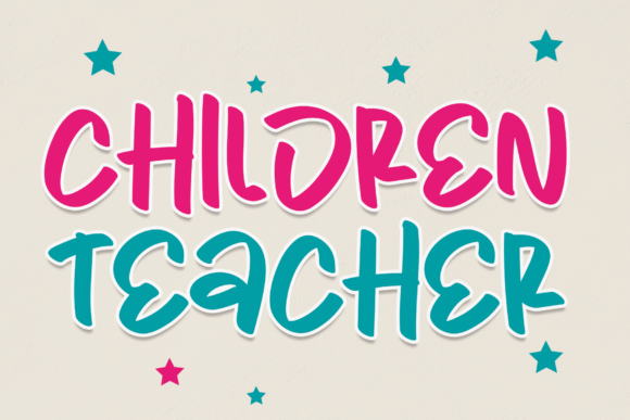 Children Teacher: A Fun and Friendly Handwritten Font
