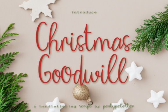 Christmas Goodwill: A Delicate Script Font for Elegant Web Designs
