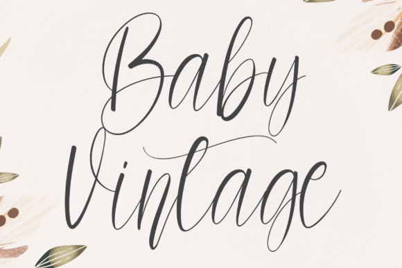 Discover Baby Vintage: A Charming Script Font for Editorial Design