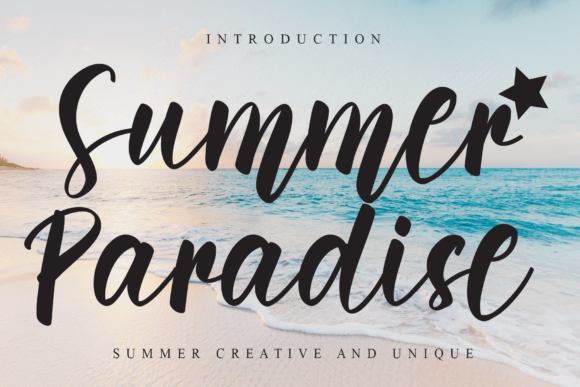 Discover Summer Paradise: A Font for Elegant Editorial Design