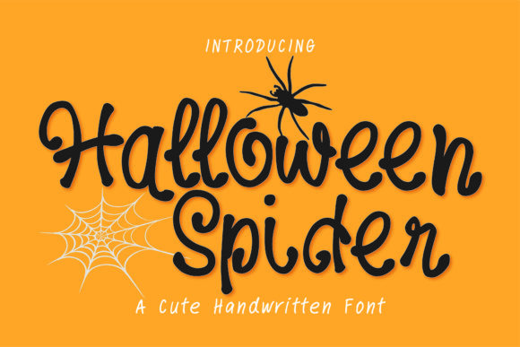 Discovering Halloween Spider: A Charming Handwritten Font