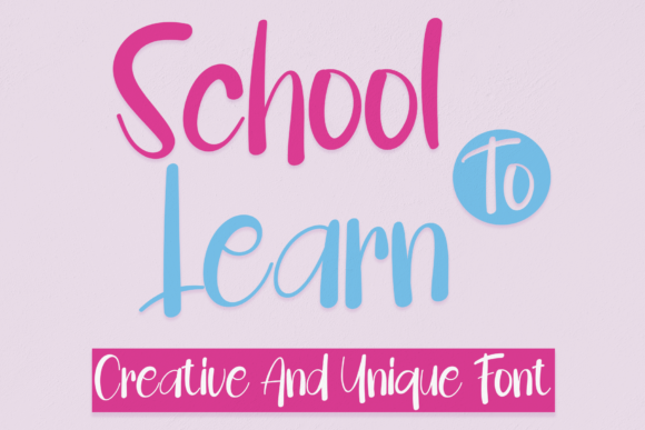 Discovering School to Learn: A Handwritten Font for Editorial Charm