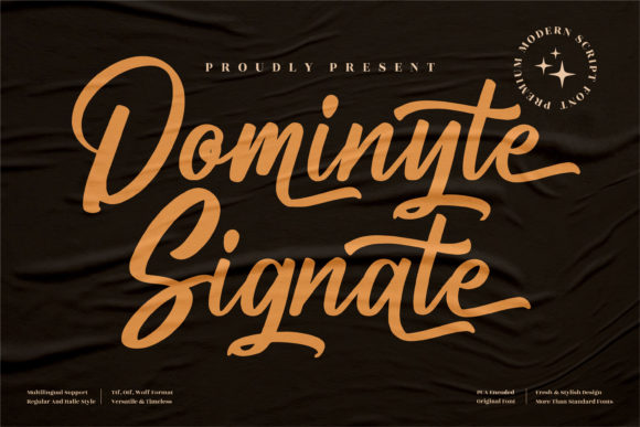 Dominyte Signate: A Charming Script Font for Engaging Campaigns
