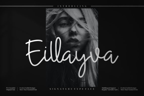 Eillayva: A Charming Handwritten Font for Editorial Design