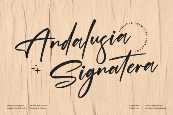 Elevate Your Brand with Andalusia Signatera Font