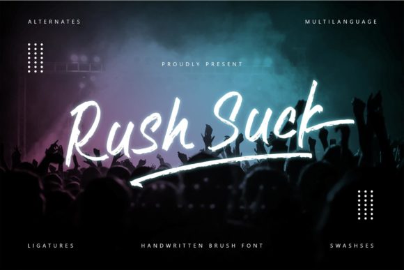 Enhance Your Brand with Rush Suck: A Trendy Handwritten Font
