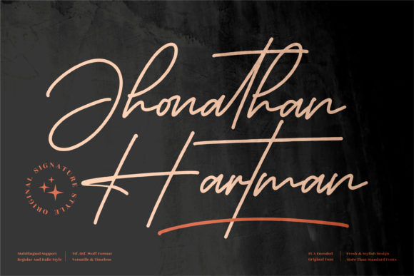 Jhonathan Hartman: A Refined Script Font for Web Design