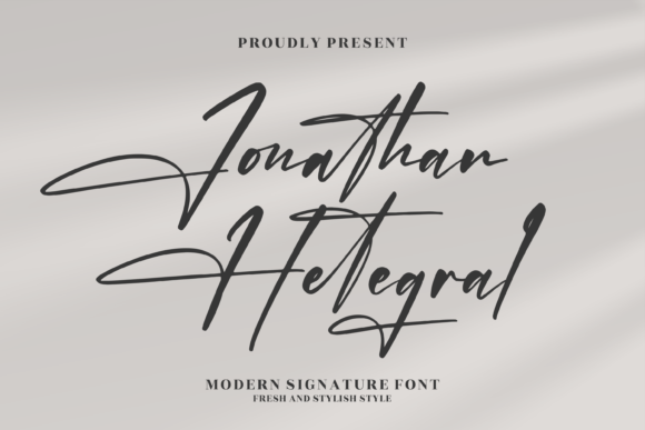 Jonathan Hetegral: Elevate Your Brand with This Elegant Script Font