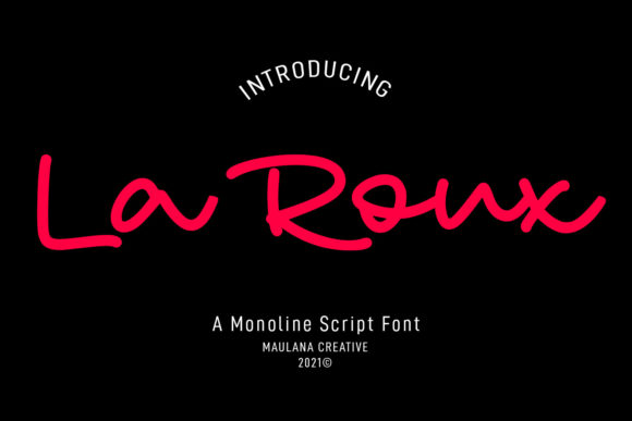 La Roux: A Script Font with Elegance and Flair