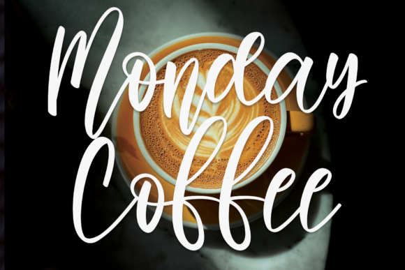 Monday Coffee: A Refined Script Font for Elegant Web Design