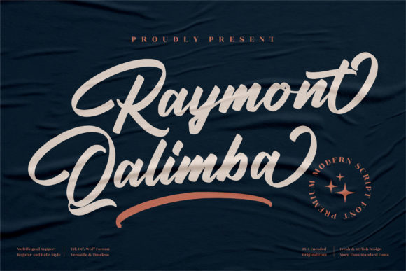 Raymont Qalimba: A Charming Script Font for Editorial Design