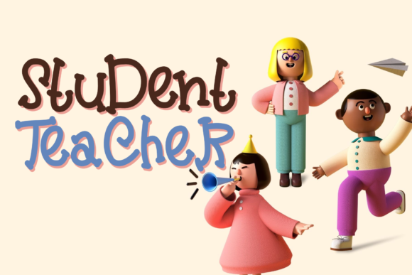Student and Teacher: A Handwritten Font for Editorial Charm