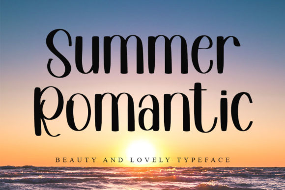 Summer Romantic: A Whimsical Script Font for Elegant Branding