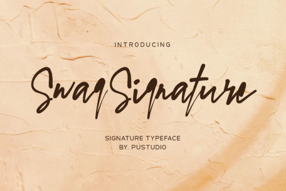 Swag Signature: A Handwritten Font for Editorial Elegance