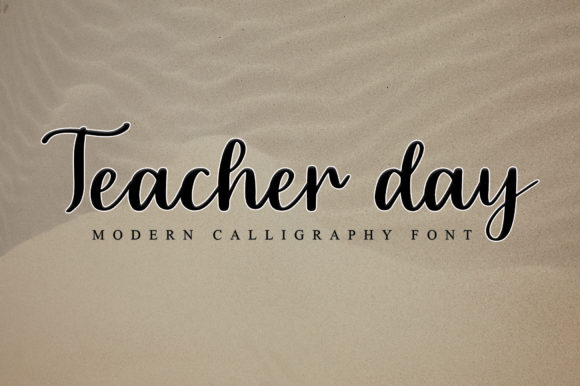 Teacher Day: A Charming Script Font for Editorial Elegance