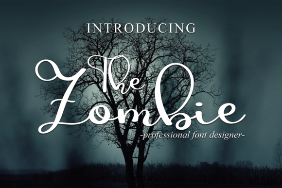 The Zombie: A Delicate Script Font for Creative Craft Projects
