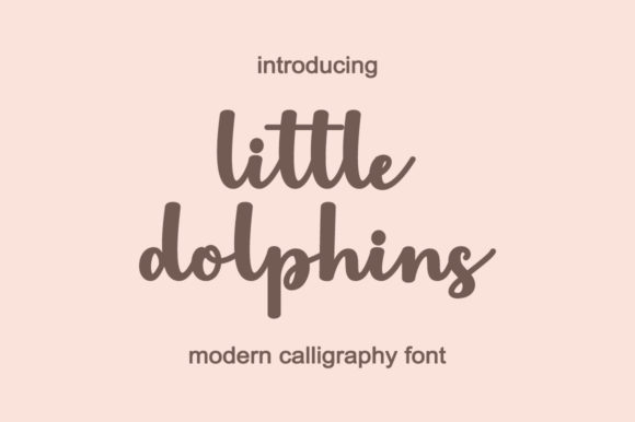 Transform Your Brand with Little Dolphins Font