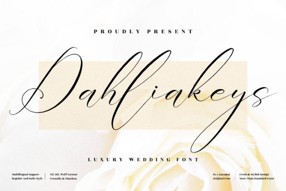 Unleash Creativity with Dahliakeys: A Graceful Script Font