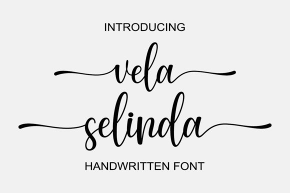 Vela Selinda: A Refined Script Font for Editorial Elegance