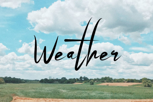 Weather: A Delicate Script Font for Elegant Branding