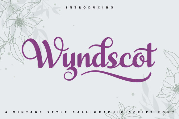 WyndScot: A Dazzling Script Font for Creative Branding